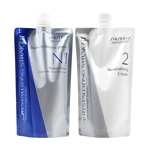 [시세이도] 프로페셔널 크리스탈라이징 스트레이트 매직약 N(손상모) 1,2제 400g