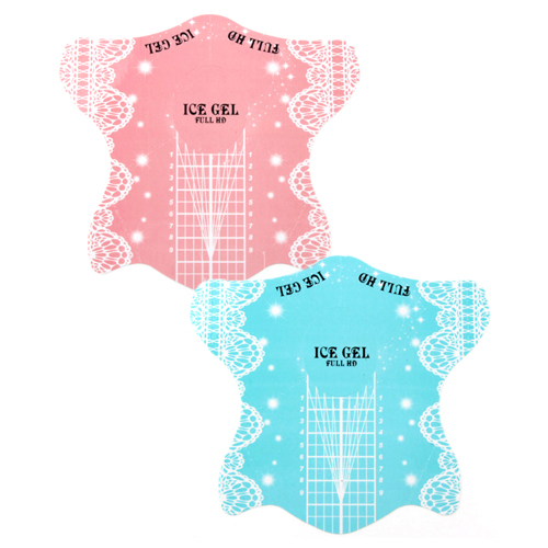 아이스젤 네일 폼 100장 - 핑크,블루