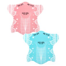아이스젤 네일 폼 100장 - 핑크,블루