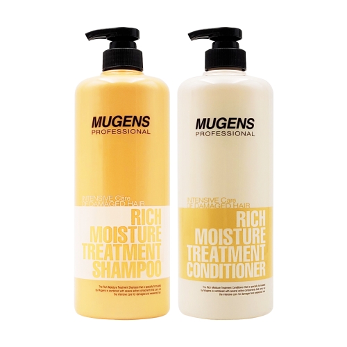 [웰코스] 뮤겐스 리치 모이스쳐 트리트먼트 산성샴푸 린스 1000g