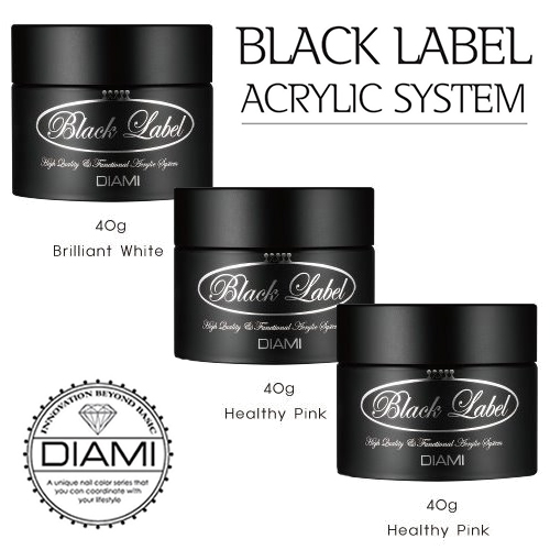 다이아미 아크릴파우더(폴리머) 40g - 화이트/핑크/클리어 3종 택1