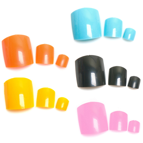 YAAA 패디칼라 100팁-하늘/노랑/분홍/주황/블랙 택1